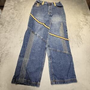 Ignition Jeans Boys 16 Blue Denim Straight Relaxed Fit Embroidered Logo Pockets
